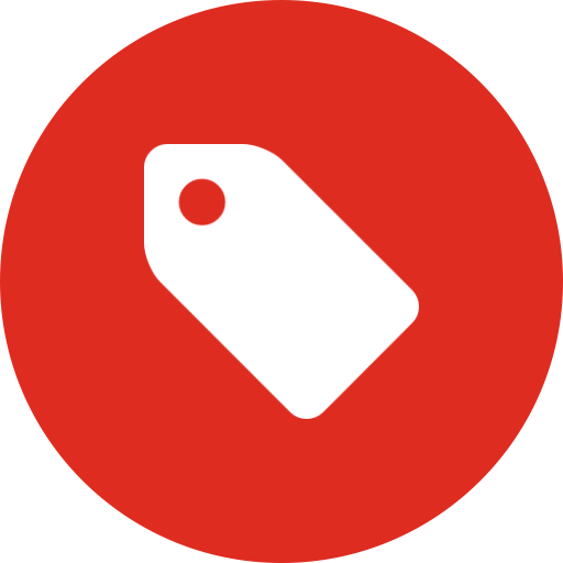 tag-on-a-circular-white-background